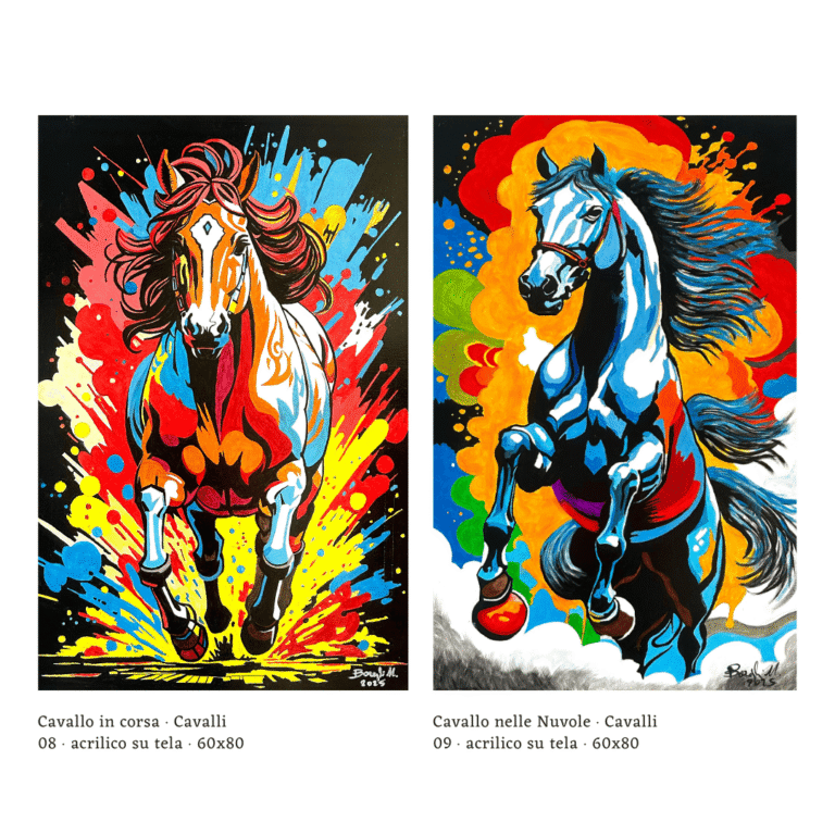 Cavallo in corsa & Cavallo nelle Nuvole