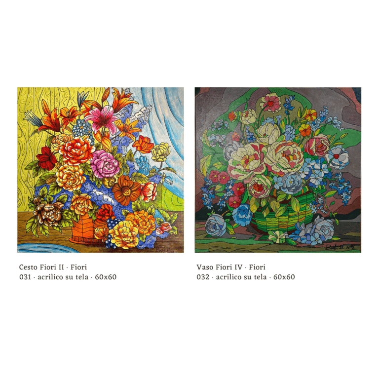 Cesto Frutta e Vaso Fiori IV