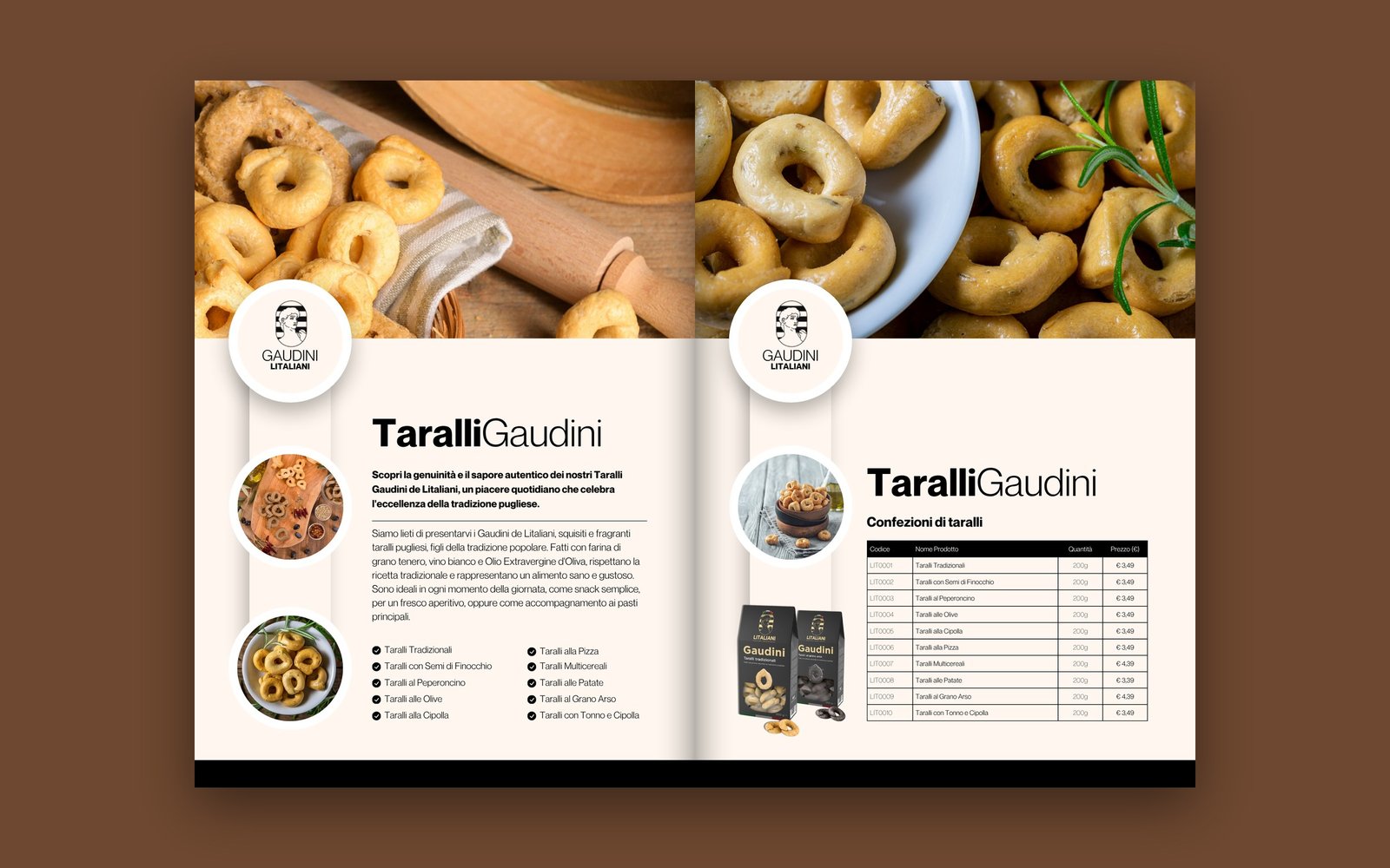 Sezione alimentare pugliese: taralli