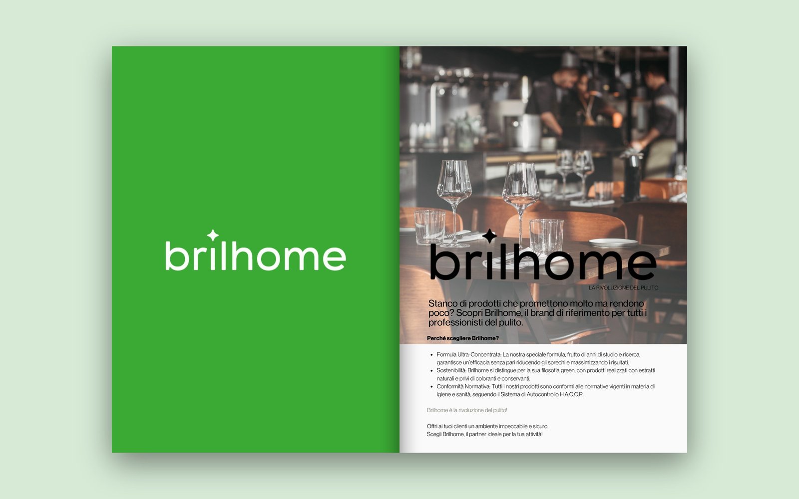 Sezione Brilhome: apertura