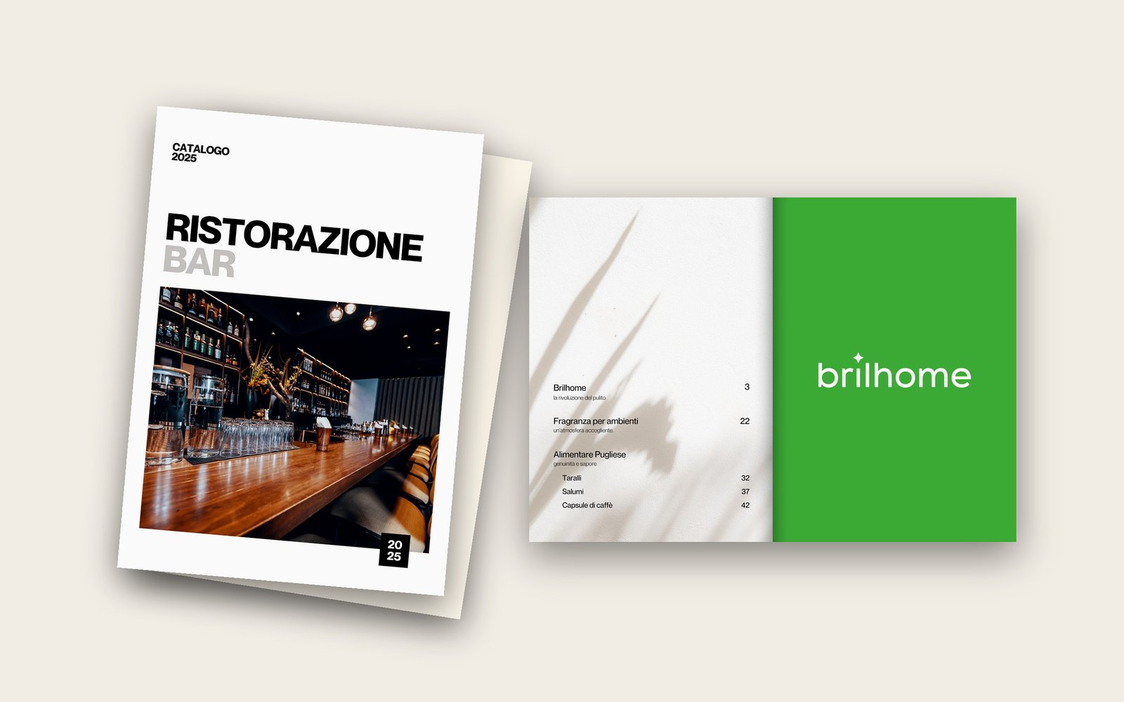 Catalogo Ristorazione Bar 2025: copertina e indice