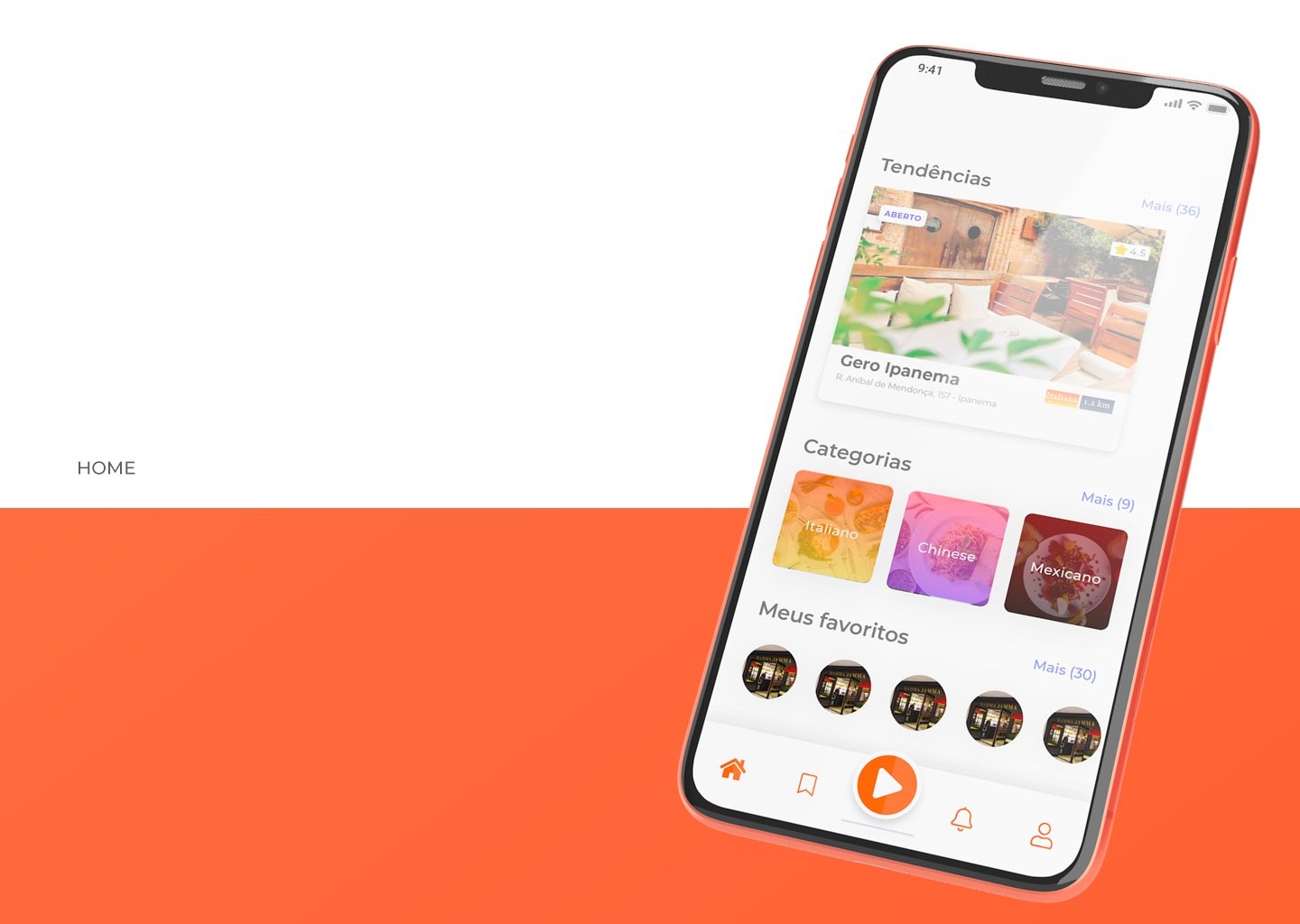 Reservin: la home dell'app