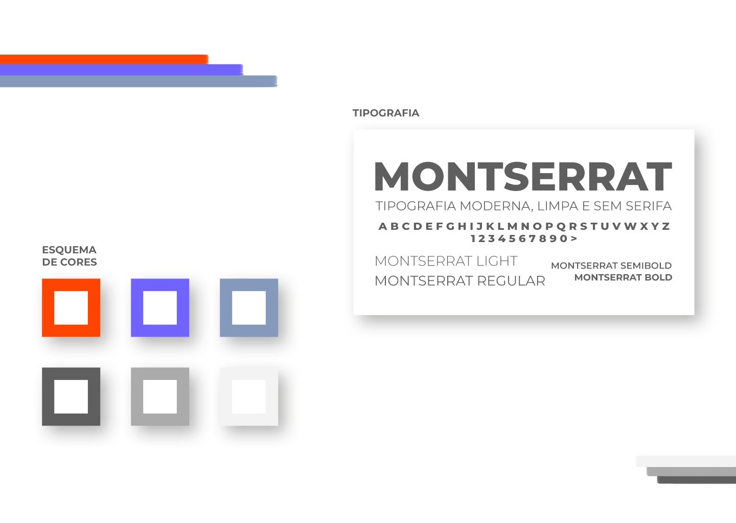 Reservin: palette e tipografia Montserrat
