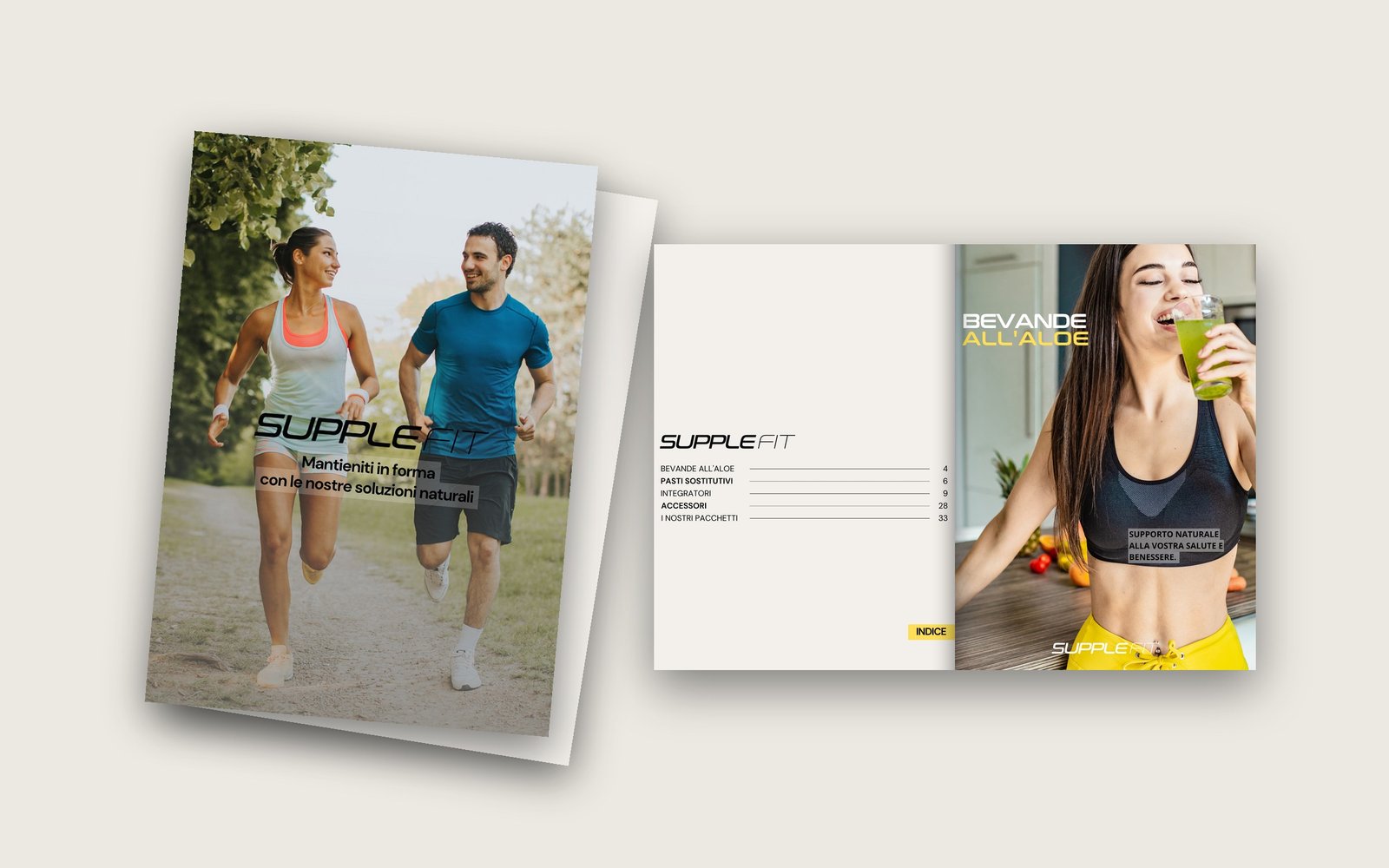 Catalogo Supplefit: copertina e indice