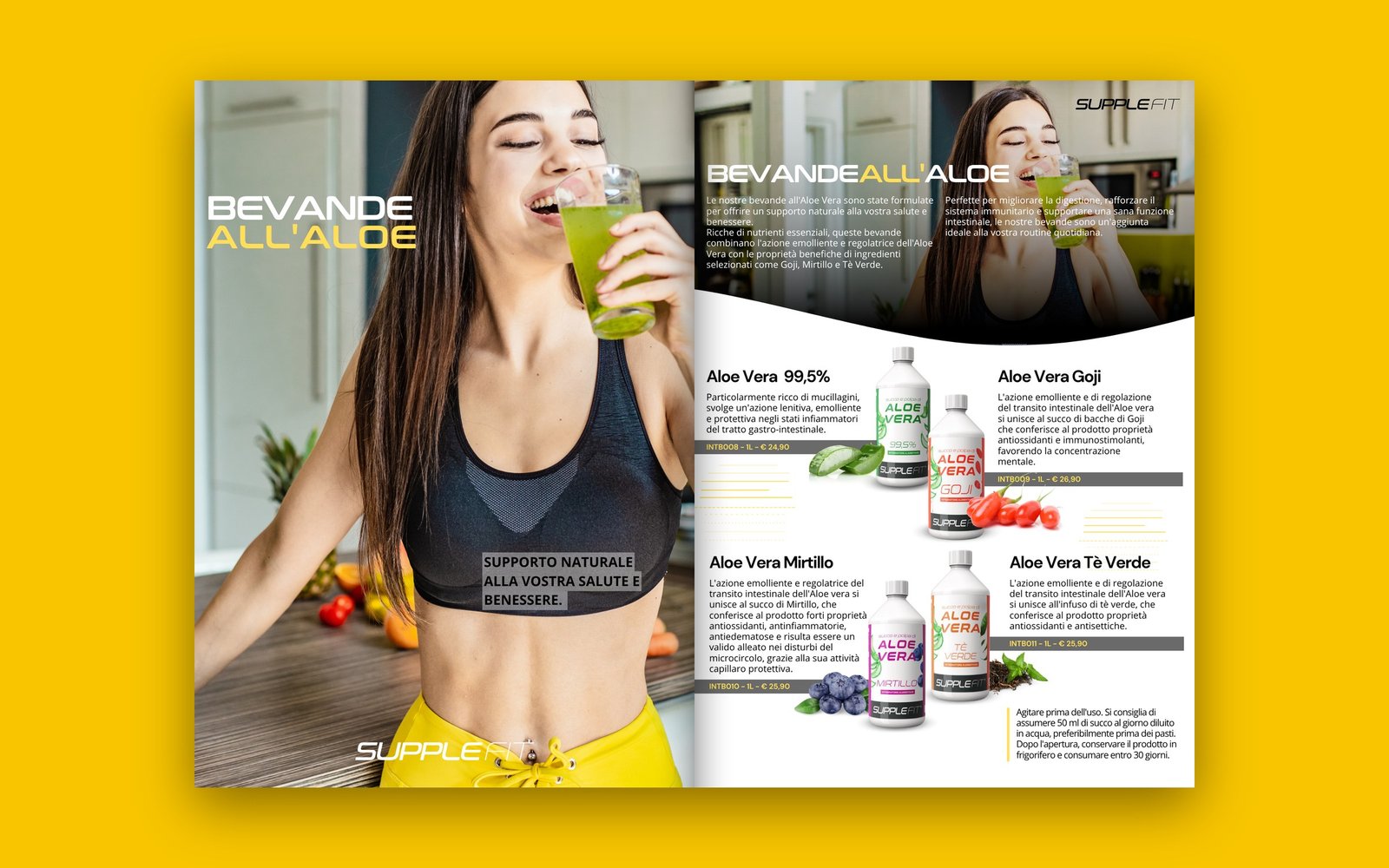 Catalogo Supplefit: sezione Bevande all’aloe