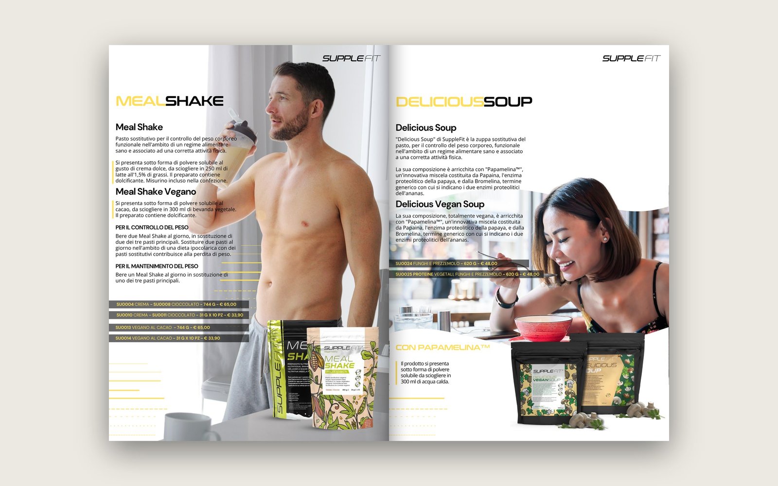 Catalogo Supplefit: pasti sostitutivi