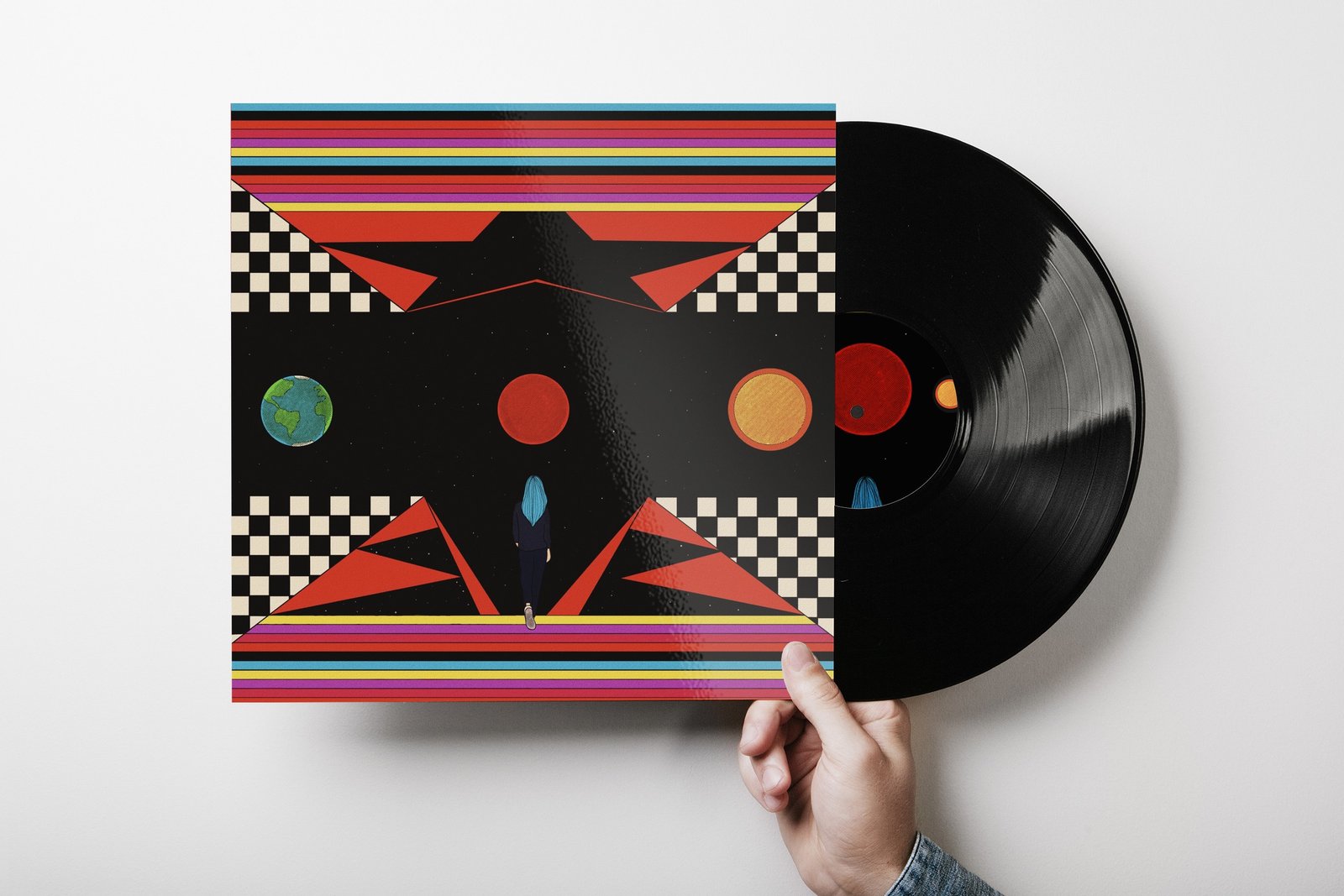 Il vinile con la copertina illustrata